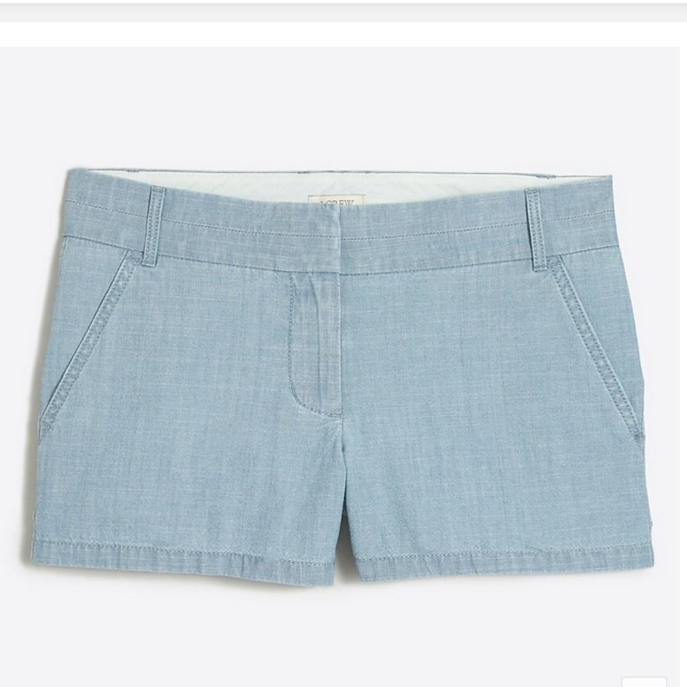 J.CREW Cotton Chambray Shorts